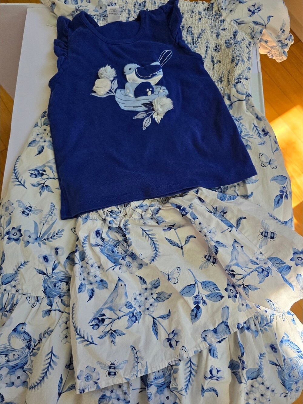Gymboree Blue Bird Mommy And Me Outfits Large 7 8 Girls